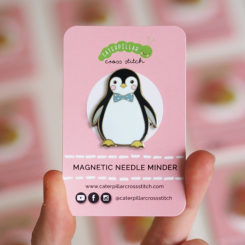 Penguin Magnetic Needle Minder for Cross Stitch image 3