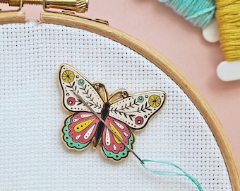 Butterfly - Magnetic Needle Minder for Cross Stitch, Sewing, Embroidery and Needlework