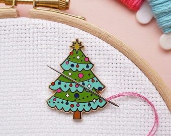 Outdoor Enamel Needle Minders, Needle Threader for Embroidery