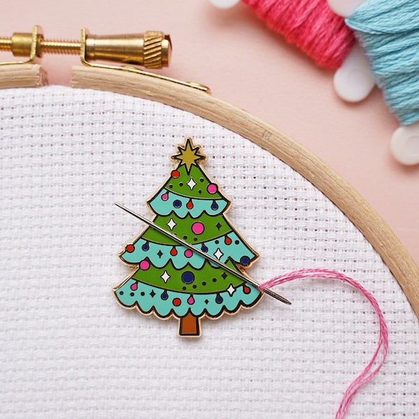 Christmas Tree - Magnetic Needle Minder for Cross Stitch, Sewing, Embroidery and Needlework