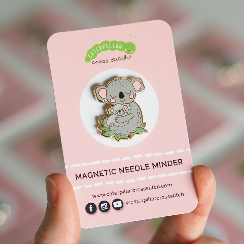 Koala Magnetic Needle Minder for Cross Stitch, Sewing, Embroidery and Needlework image 3