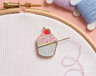 Cupcake - Magnetic Needle Minder for Cross Stitch, Sewing, Embroidery and Needlework