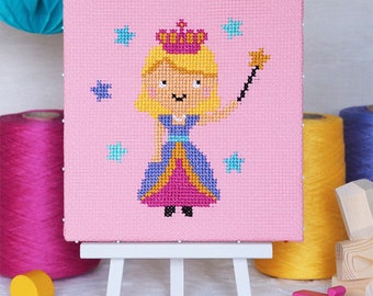 Princess Wish Junior Cross Stitch PDF Pattern (Digital Instant Download)