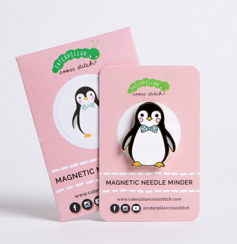 Penguin Magnetic Needle Minder for Cross Stitch image 2