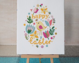 Easter Blooms - Cross Stitch PDF Pattern (Digital Instant Download)