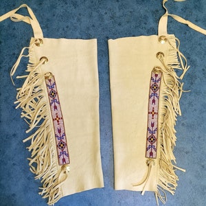 Indian leather chaps UNIKAT handmade deerskin NEW American Indian Natives