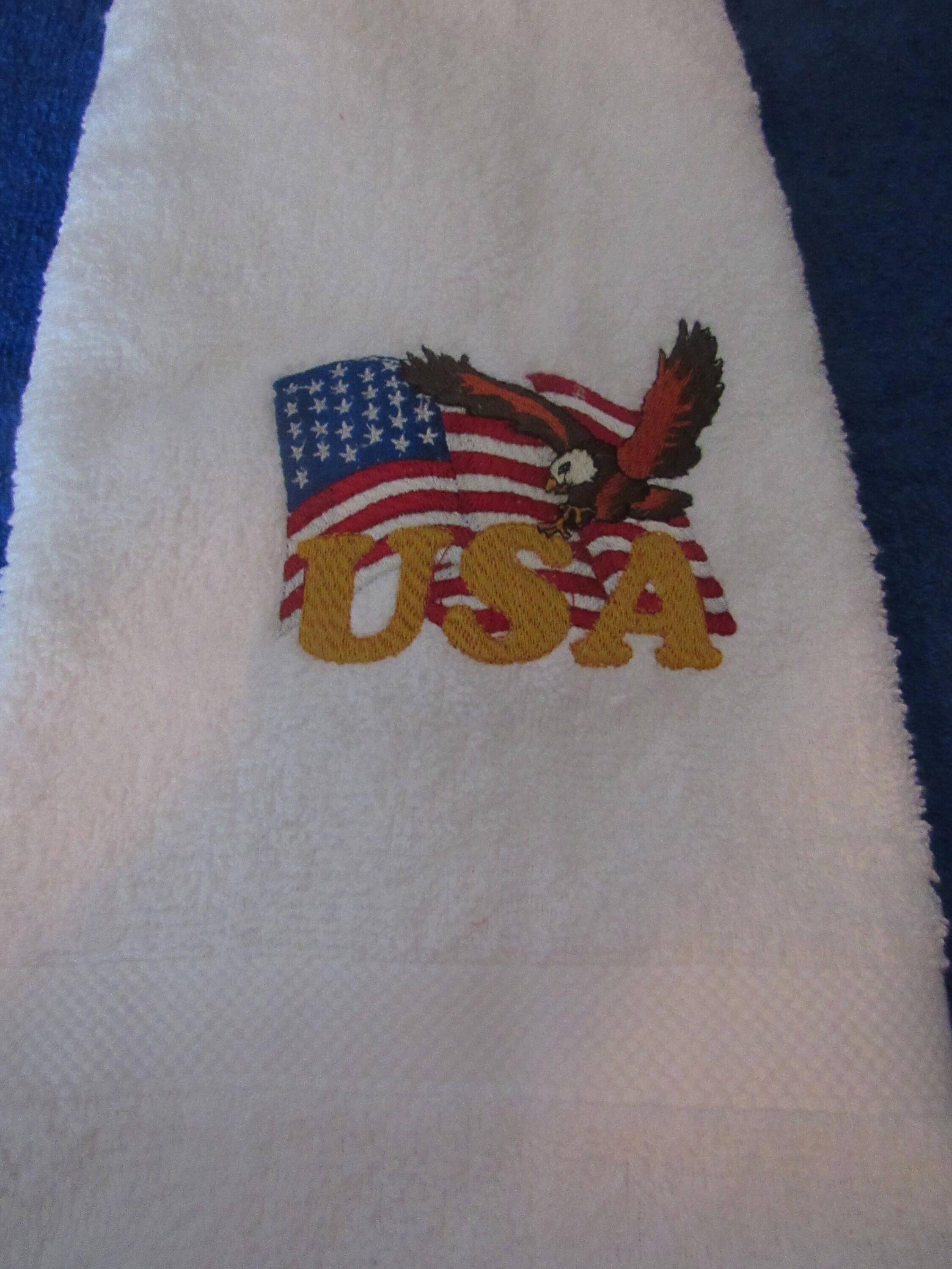 USA Stars and Stripes hand towel, patriotic, eagle, flag, usa