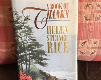 A Book of Thanks by Helen Steiner Rice, vintage 1993