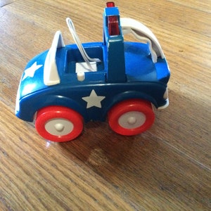 Vintage 1991 Buddy L Toy Police Car, works