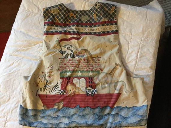 Vintage Homemade Noah’s Ark Vest, lined - image 4
