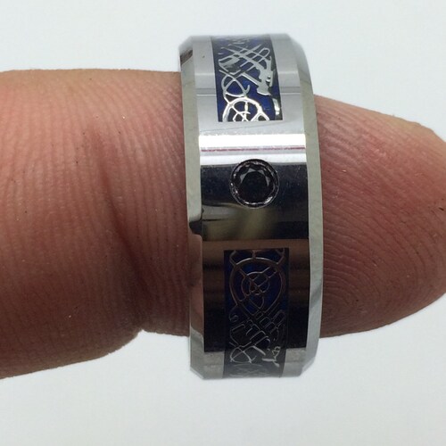 Men's wedding band, Mens wedding ring, Engagement band, Wedding band, Promise ring, shops Black Diamond ring