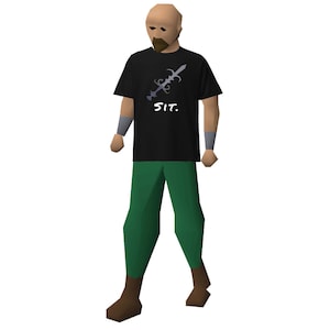Old School Runescape &quot;Sit.&quot; Armadyl Godsword Shirt | The PKer&#39;s Classic Tee