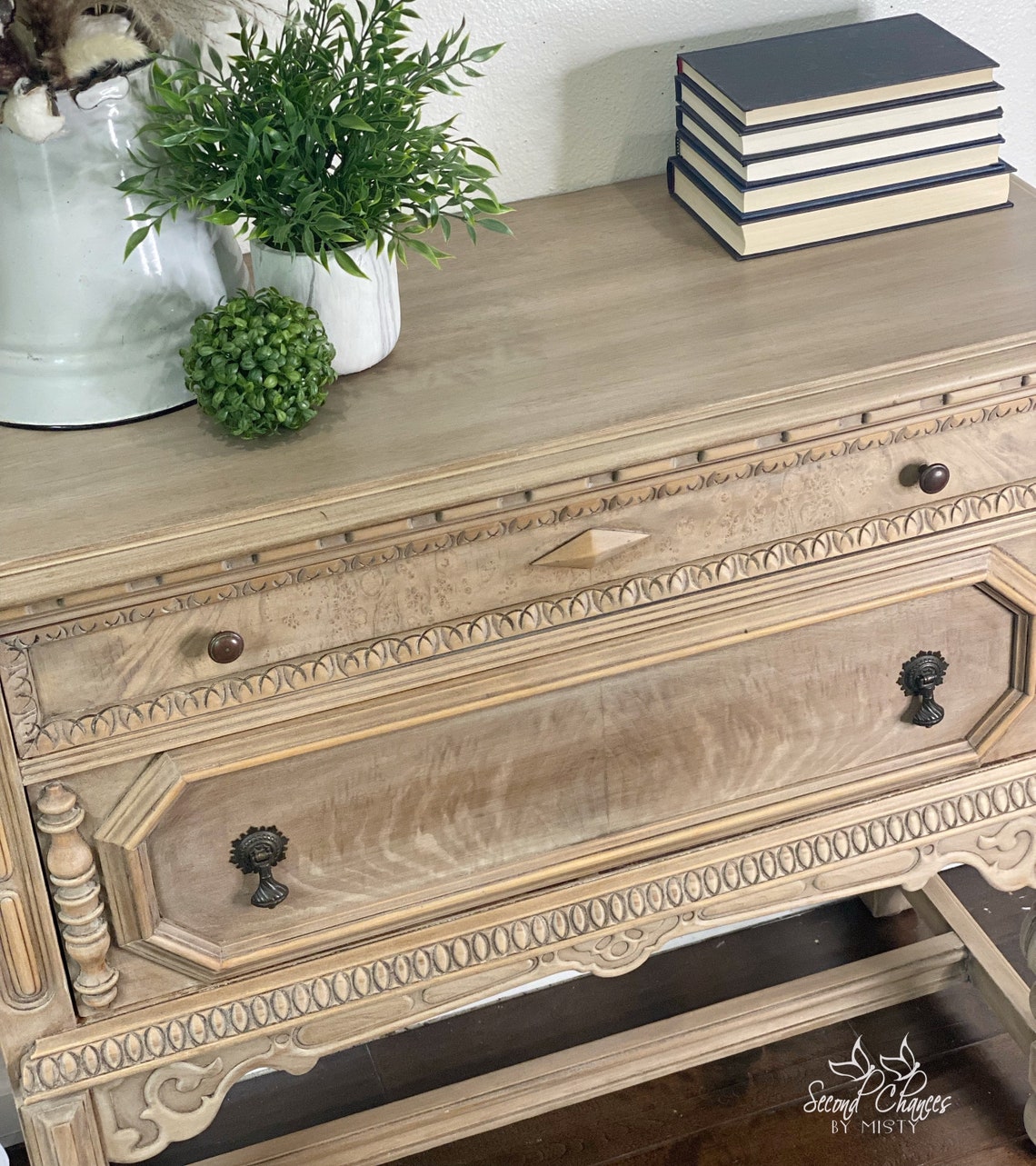 Jacobean Vintage Buffet Sideboard Server Modern Farmhouse Etsy