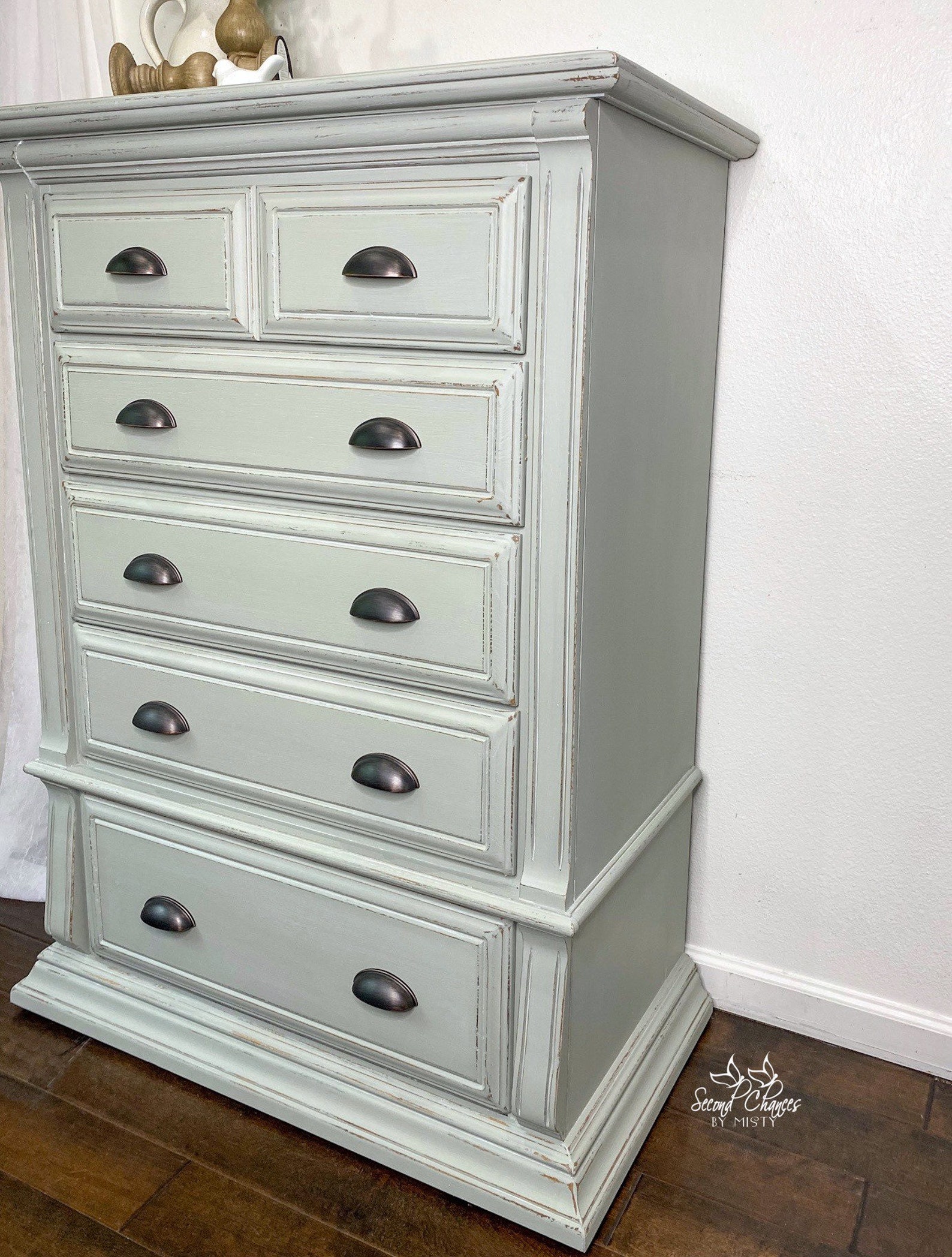 Vintage Painted Dresser. Muebles de granja. Pecho de aparador | Etsy