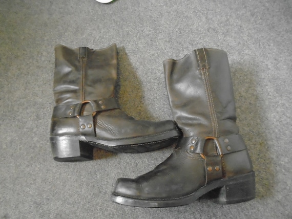 Men's GAUCHO Harness Boots Motorcycle Boots Biker