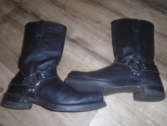 Men's TRASHED Frye Harness Boots Motorcycle Boots