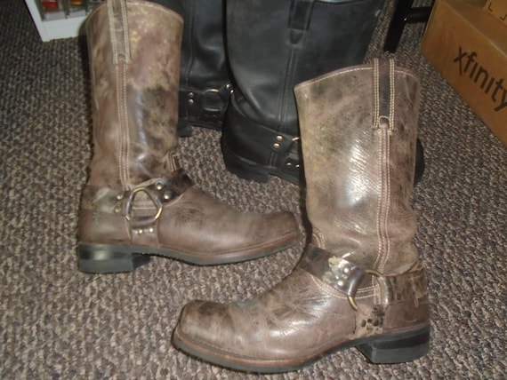 Men's Vintage FRYE HARNESS Boots Motorcycle Boots