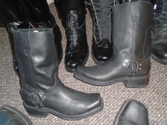 Men's Harness Boots Motorcycle Boots GOTH GRUNGE R