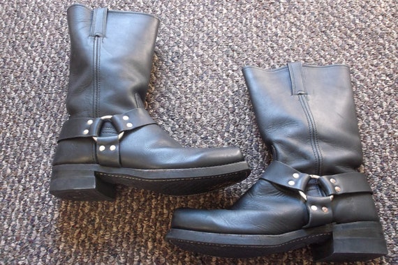 Men's Vintage FRYE Harness Boots Motorcycle Boots