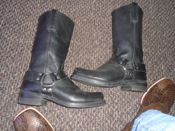 Men's FRYE Harness Boots Motorcycle Boots GRUNGE B
