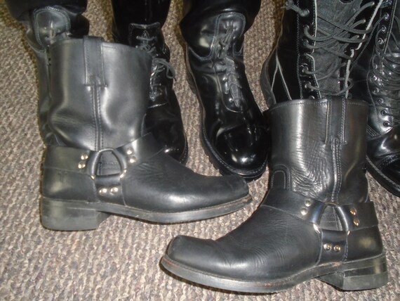FRYE Harness Boots ANTIQUED DISTRESSED Frye 8r Har