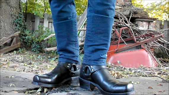 vintage frye harness boots