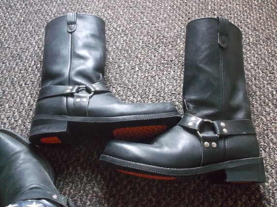 steel toe harness boots