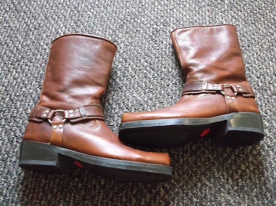 Men's GAUCHO Harness Boots Motorcycle Boots GRUNGE