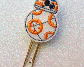 Planner Clip, Droid Planner Clip, Inspired Planner Clip, Organizer Accessory, Notebook Accessory, Bookmark Feltie, Gifts Under 5