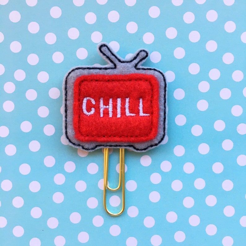 Planner Clip Netflix & Chill Clip Netflix and Chill Planner image 0