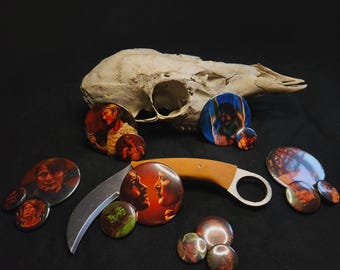 Mads, Hugh, and Hannibal Button Pins