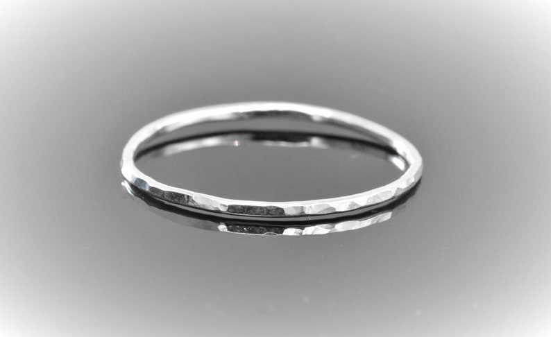 Super Thin Solid Sterling Silver 925 Stackable Rings Super | Etsy