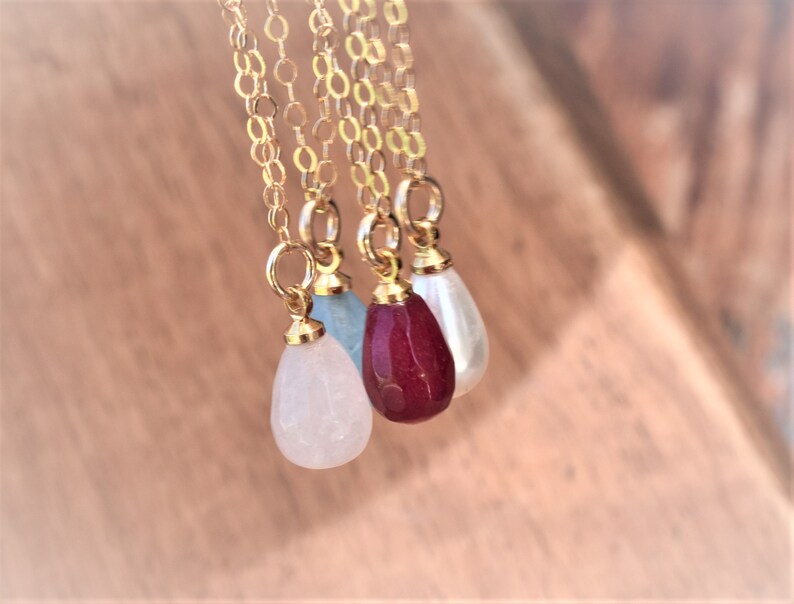 Rose quartz Necklace for Woman Polished Rose Quartz Gold filled Crystal Healing Pink Pendant Birthday Unique Gift