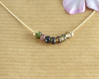 Gemstone Necklace For Women, Goldfilled Necklace, Dainty Beads Necklace, Beads Choker, Minimal Necklaces, Tiny Jewelry, Bridesmaids Gift