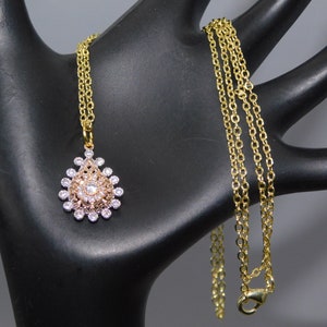 Micro Pave 14K Gold filled Cubic zirconia Charm