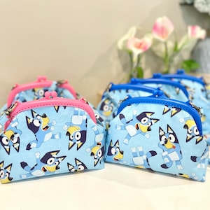 Bluey Princess Print Coleções feitas à mão para crianças Bolsa Bluey Bolsa Princesa (escolha os tecidos)