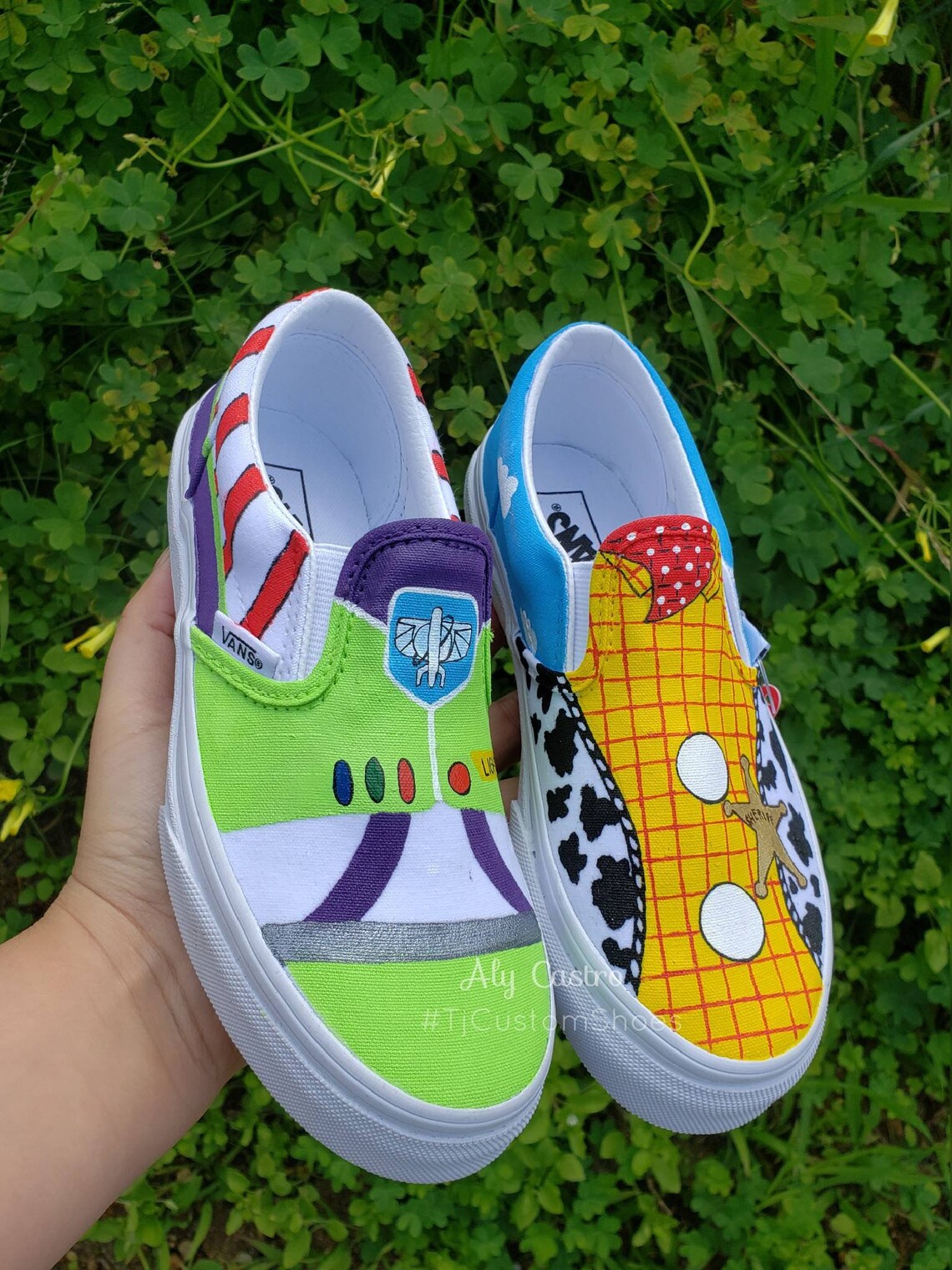 VANS Toy Story Woody and Buzz custom shoes Etsy