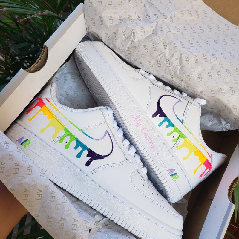 Nike AF1 Rainbow Drip