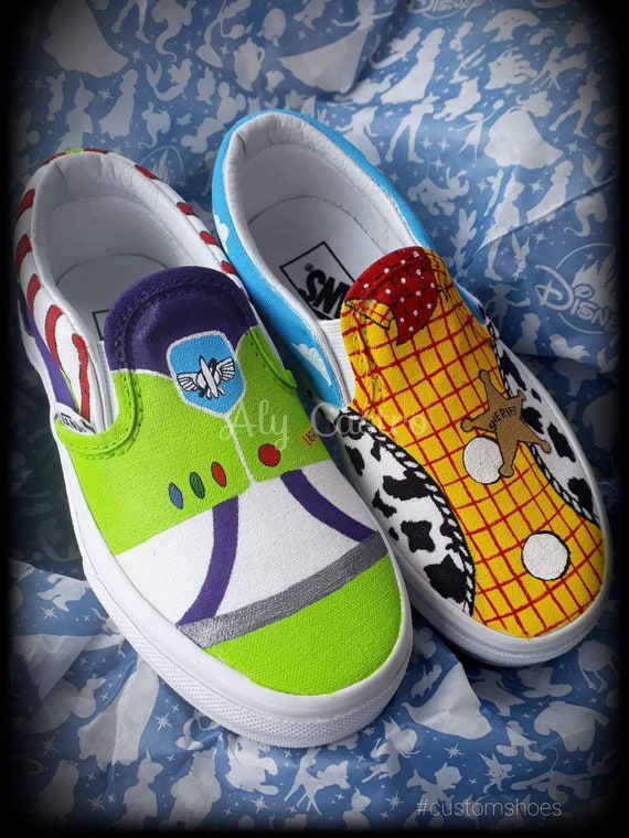 VANS Toy Story Woody and Buzz custom 