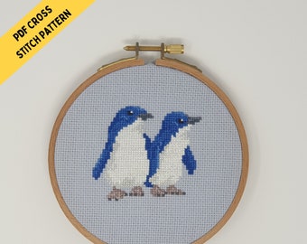 PDF Cross Stitch Pattern - New Zealand Little Penguin