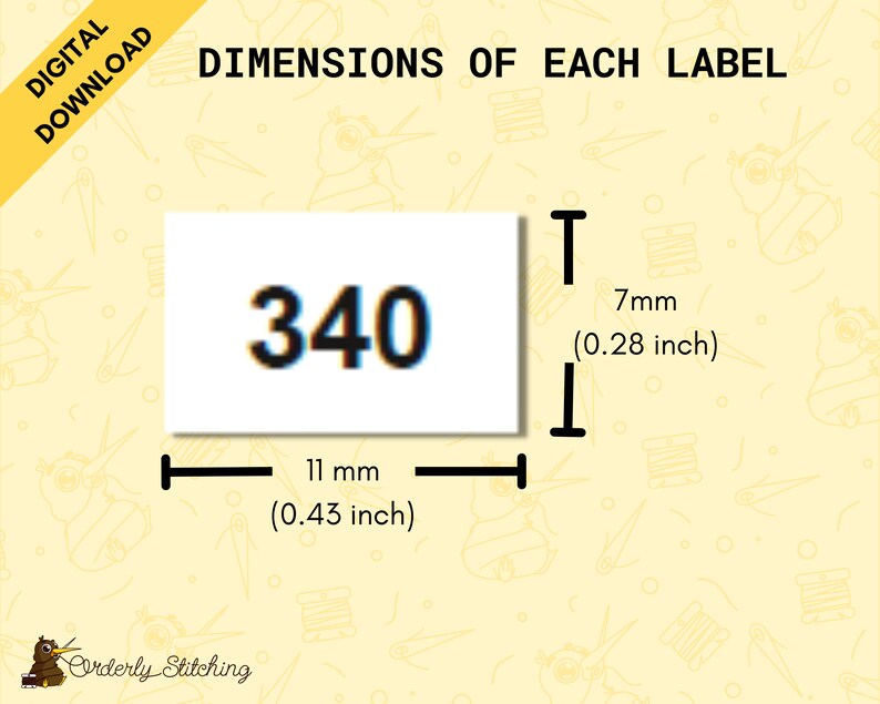 PDF Printable Black and White Bobbin Stickers or Labels for Cross ...