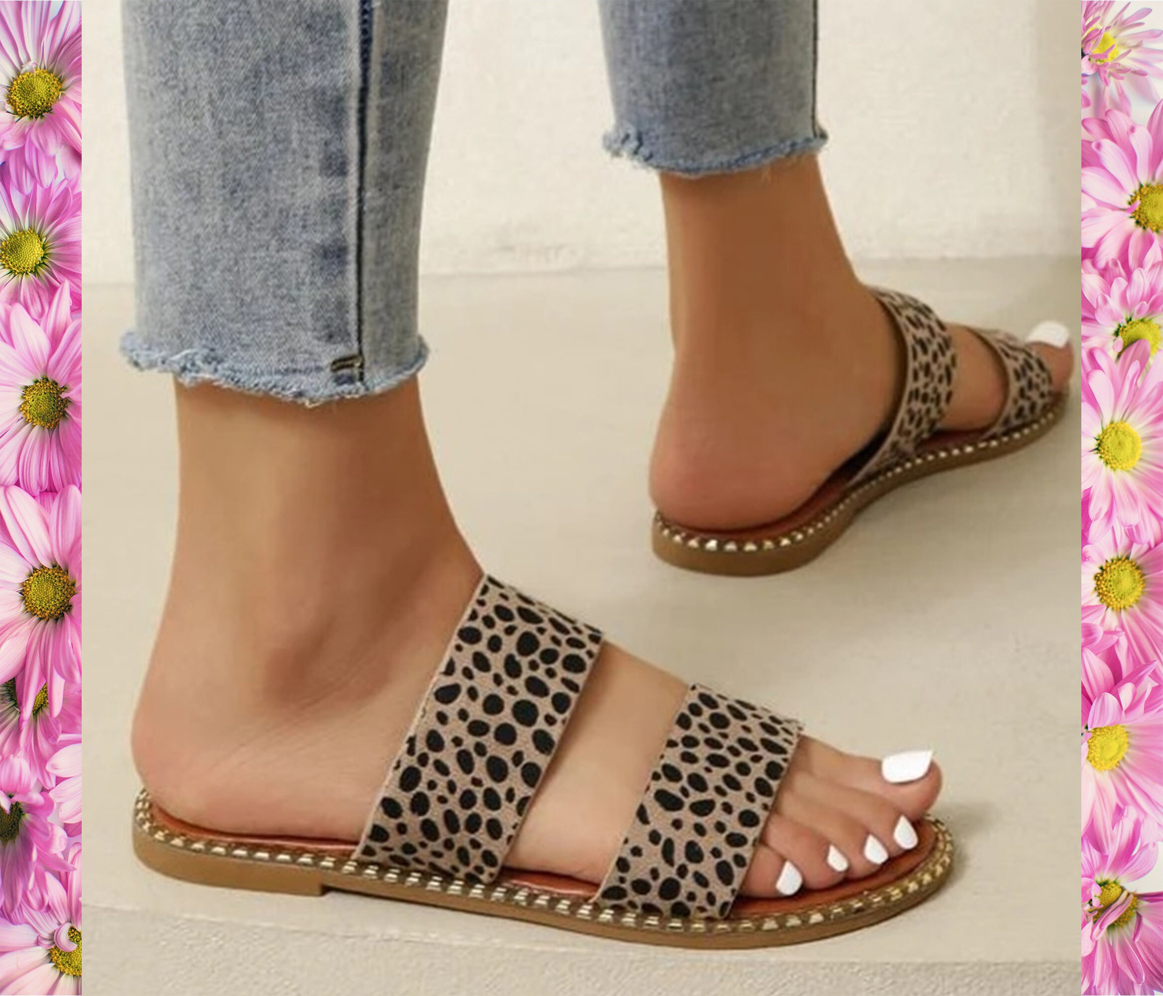 Leopard Print Sandal - Etsy Singapore