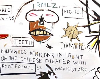 Hand Painted Contemporary Neo-expressionist Painting On Canvas