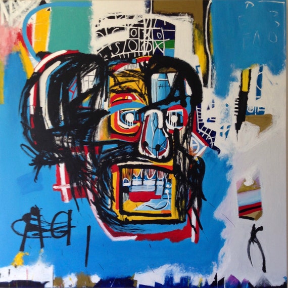 Mode moderne peinture abstraite de New York city couleur