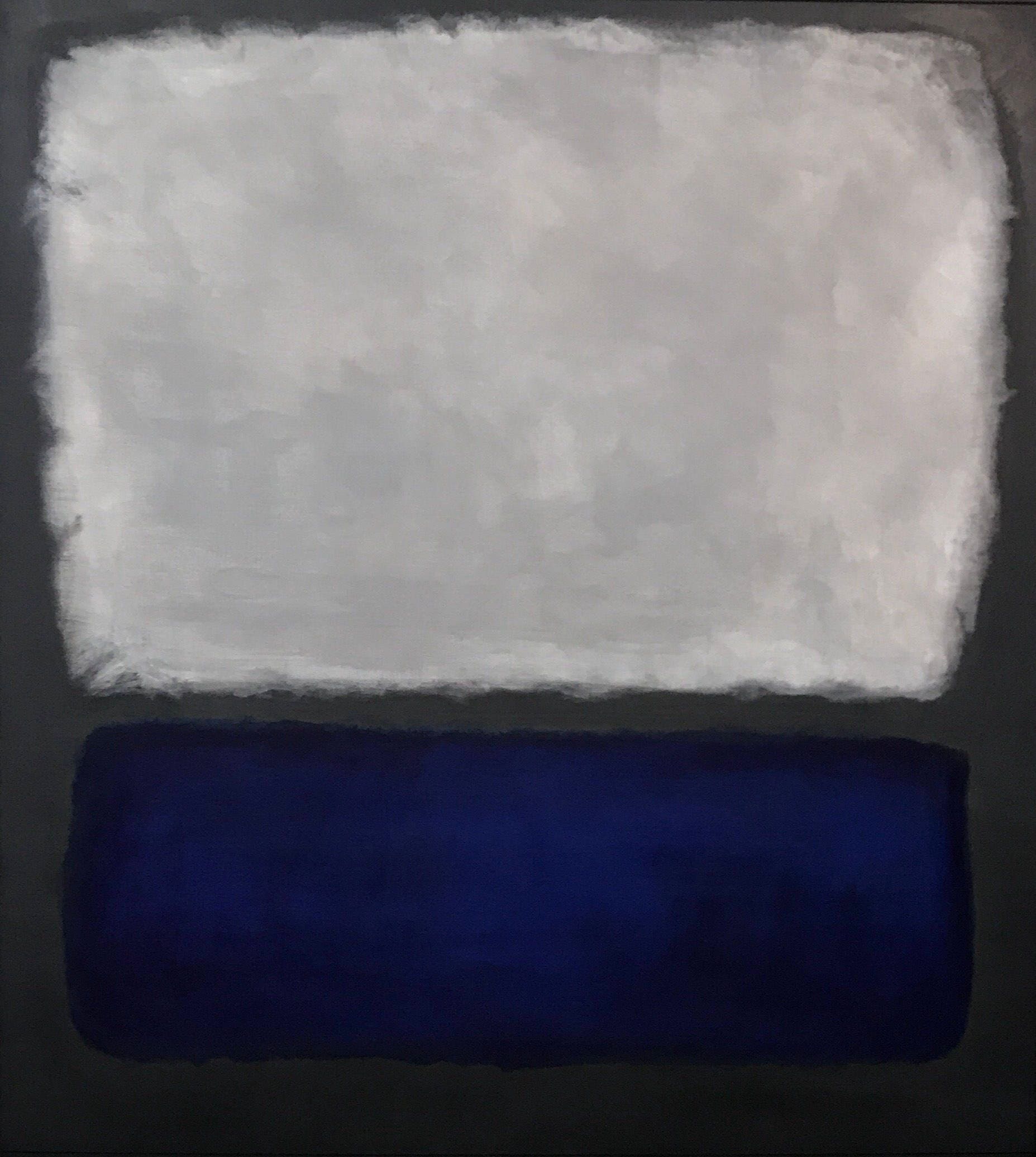 Mark Rothko peint dinspiration bleu gris 1962 Reproduction Etsy Mark Rothko peint dinspiration bleu gris 1962 Reproduction Etsy