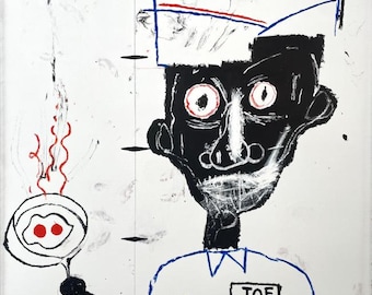 Hand Painted Contemporary Neo-expressionist Painting On Canvas