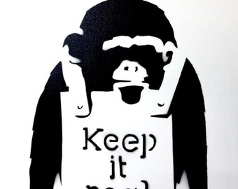 BANKSY/NOT BANKSY - Keep It Real - Original Spray Paint