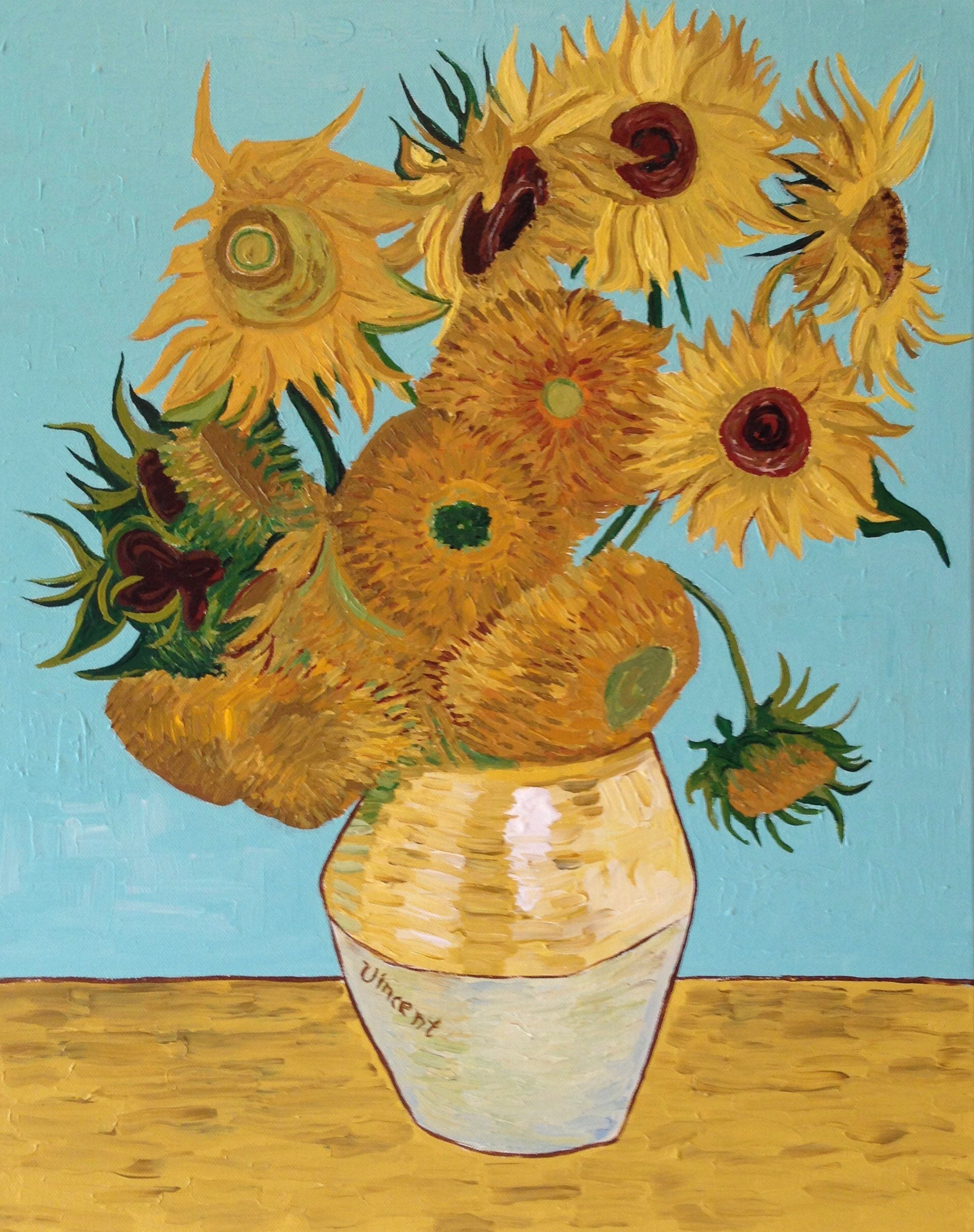 Peinture Van Gogh Tournesol Van Gogh Sunflower Painting / van gogh-sunflowers | Sunflower painting