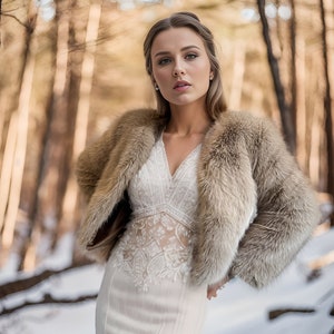 Fur coat wedding guest discount