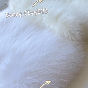 Faux Fur Swatches Samples / Faux Fur Fabric / Bridal Fur Shawl Fabric / Wedding Fur Wrap Fabric / Bridal Fur Shawl Custom Orders image 2